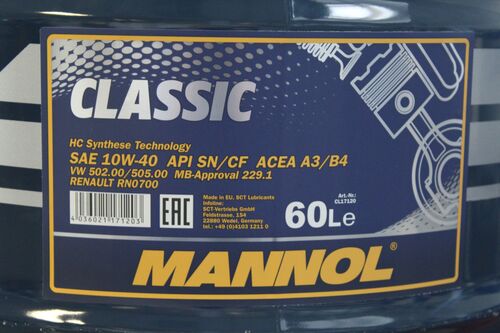 MANNOL * 60L 10W40 Mannol